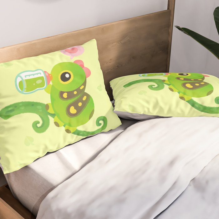 Leaf Milk Pillow Sham Gallery Image 2