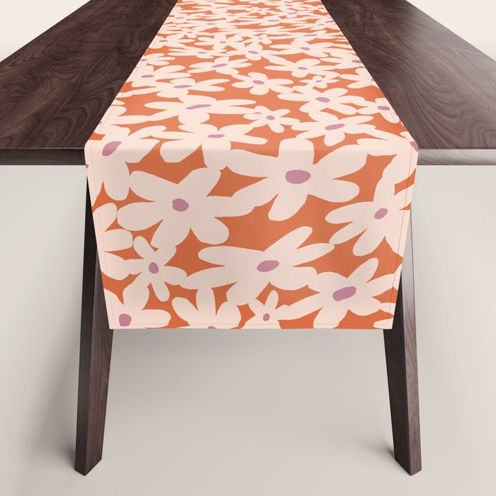 Flower power pattern Table Runner Gallery Image 1