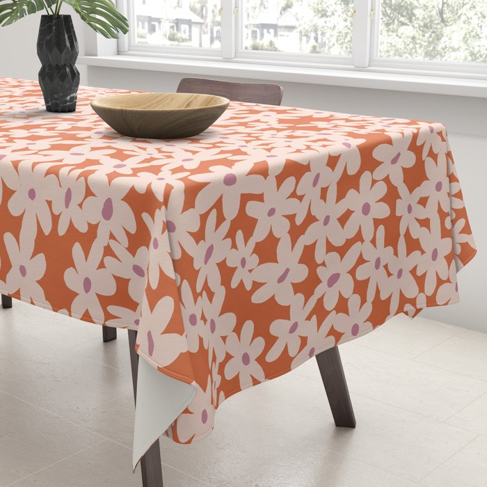 Flower power pattern Tablecloth Gallery Image 3