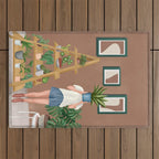 Wooden floors, walls and window sills Outdoor Rug Gallery Image 1