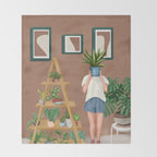 Wooden floors, walls and window sills Throw Blanket Gallery Image 2