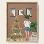 Wooden floors, walls and window sills Serving Tray Gallery Image 1
