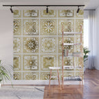 Talavera Mexican Tile - Gold Palette Wall Mural Gallery Image 1
