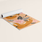 Foxes & Blooms - Melon Palette Yoga Mat Gallery Image 2