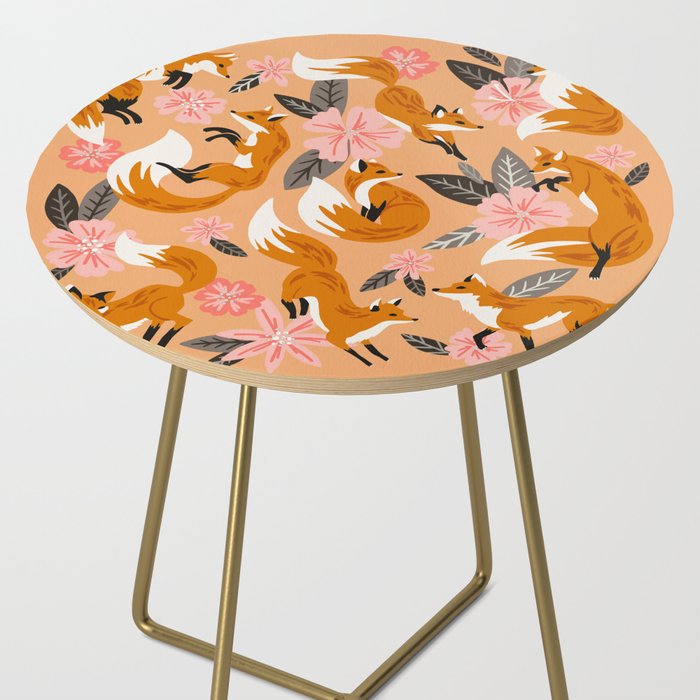 Foxes & Blooms - Melon Palette Side Table Gallery Image 2