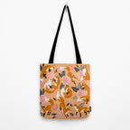 Foxes & Blooms - Melon Palette Tote Bag Gallery Image 2