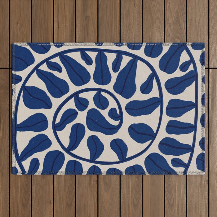 One Hundred-Leaved Plant #5 Outdoor Rug Gallery Image 1