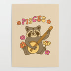 Pisces Raccoon Poster Gallery Image 4