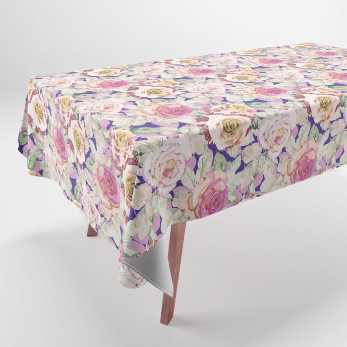 The lush garden in bloom P Tablecloth Gallery Image 1