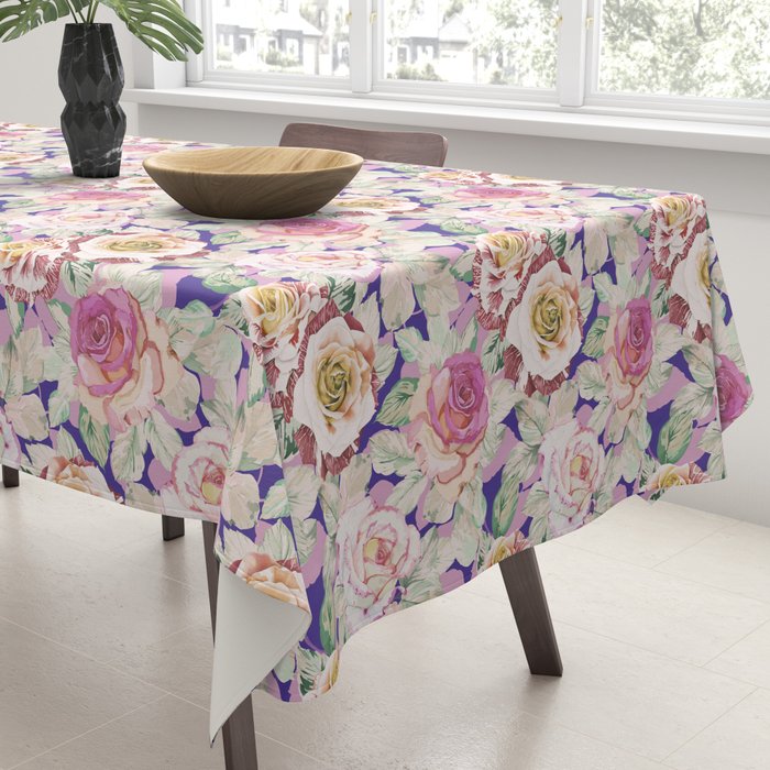 The lush garden in bloom P Tablecloth Gallery Image 3