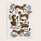 Cheetah Collection - Mocha & Black Palette Poster Gallery Image 4