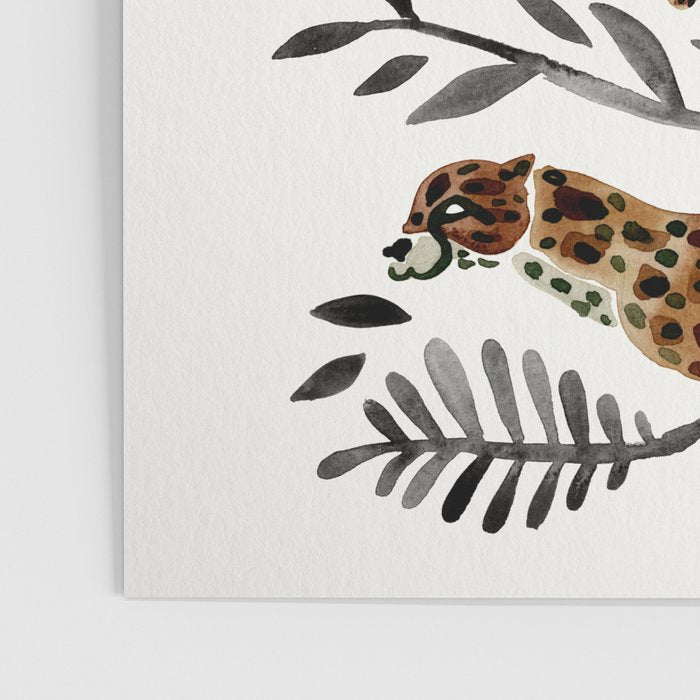 Cheetah Collection - Mocha & Black Palette Poster Gallery Image 3