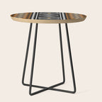 Tribal African Bogolan Fabric Art Design Side Table Gallery Image 2