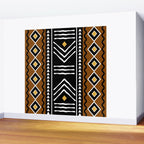 Tribal African Bogolan Fabric Art Design Wall Mural Gallery Image 2
