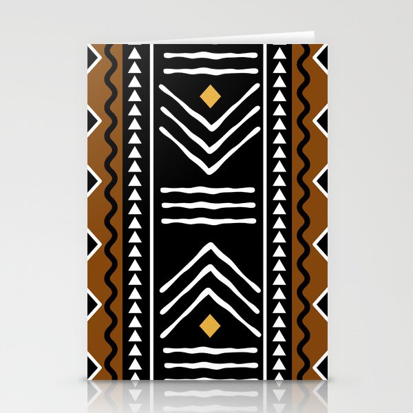 Tribal African Bogolan Fabric Art Design Stationery Card Gallery Image 1