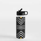 Tribal African Bogolan Fabric Art Design Water Bottle Gallery Image 1