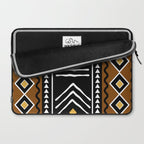 Tribal African Bogolan Fabric Art Design Laptop Sleeve Gallery Image 2
