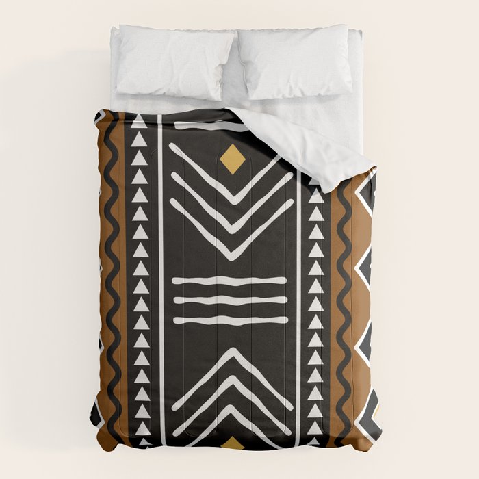 Tribal African Bogolan Fabric Art Design Comforter Gallery Image 6