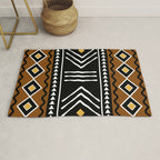 Tribal African Bogolan Fabric Art Design Rug Gallery Image 1