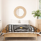 Tribal African Bogolan Fabric Art Design Duvet Cover Gallery Image 3