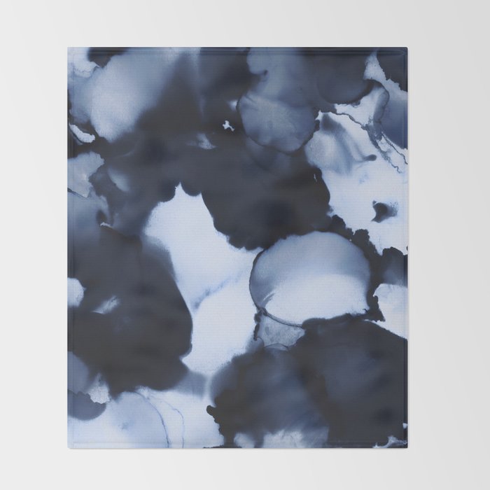 BLUE INK 22 Throw Blanket Gallery Image 2