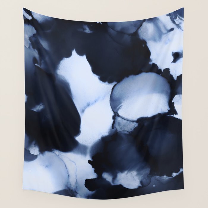 BLUE INK 22 Wall Tapestry Gallery Image 4