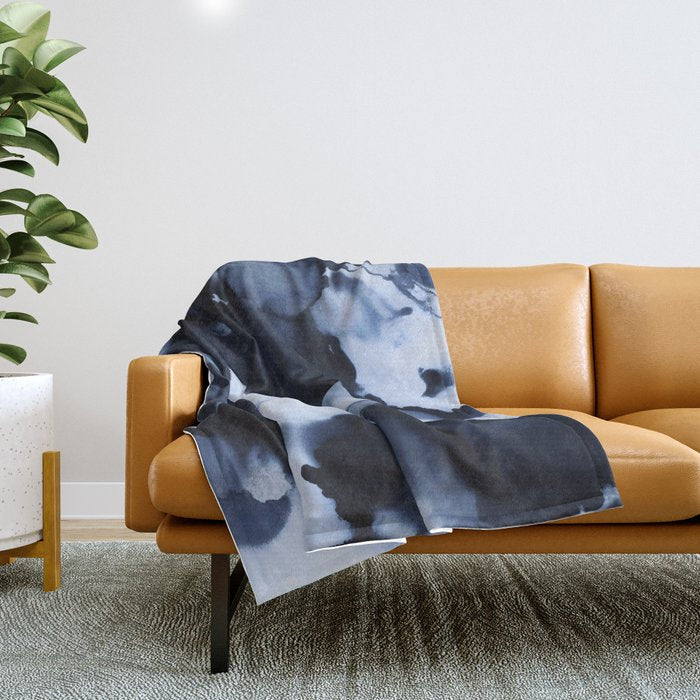 BLUE INK 22 Throw Blanket Gallery Image 1