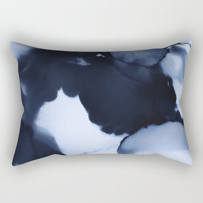 BLUE INK 22 Rectangular Pillow Gallery Image 2