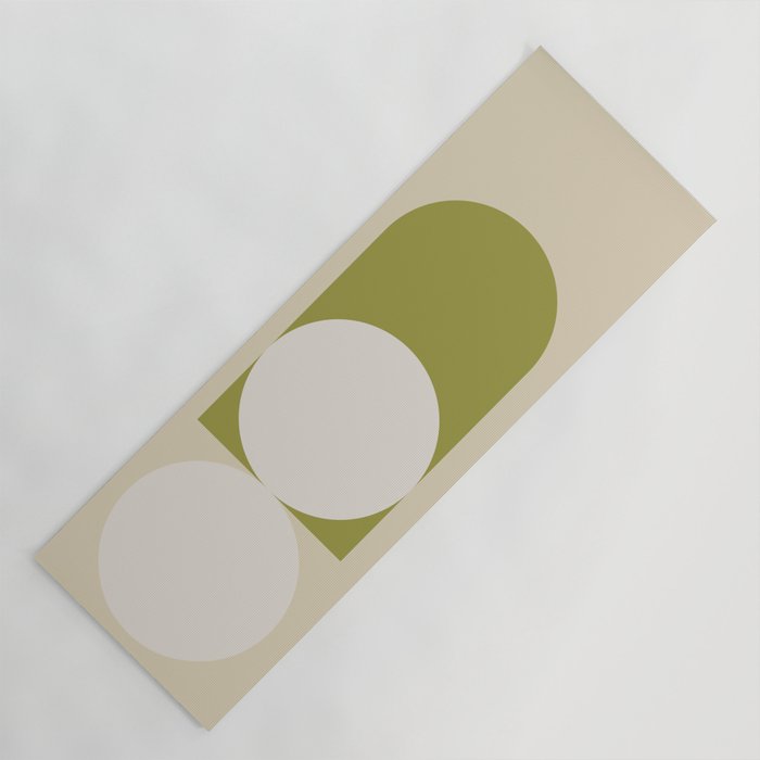 Contemporary Composition 05 - Golden Lime Yoga Mat Gallery Image 1