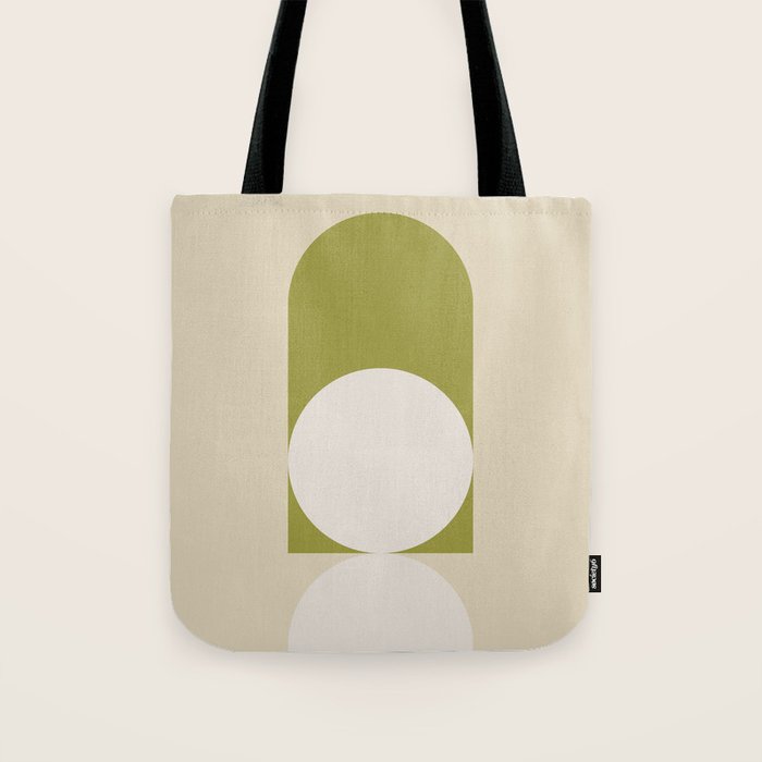 Contemporary Composition 05 - Golden Lime Tote Bag Gallery Image 1