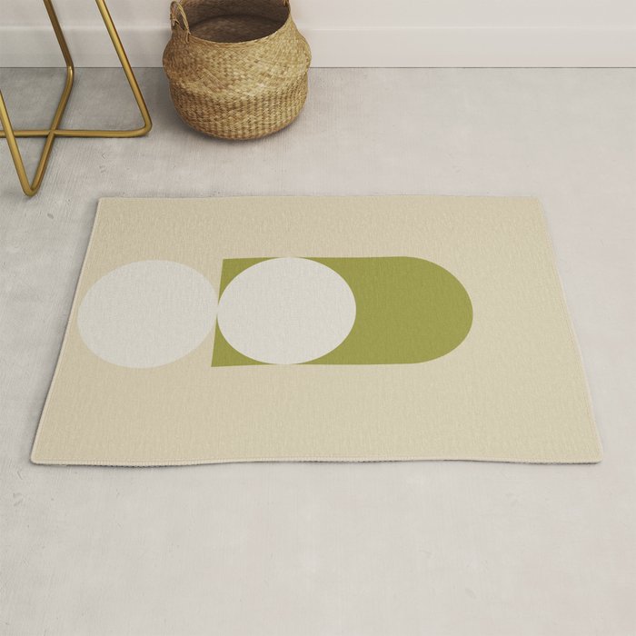 Contemporary Composition 05 - Golden Lime Rug Gallery Image 1