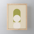 Contemporary Composition 05 - Golden Lime Mini Art Print Gallery Image 1