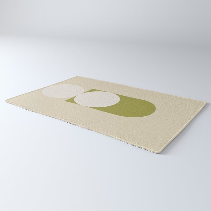 Contemporary Composition 05 - Golden Lime Rug Gallery Image 3