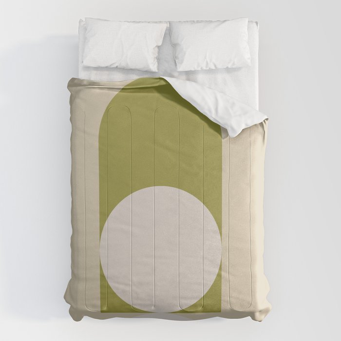 Contemporary Composition 05 - Golden Lime Comforter Gallery Image 6
