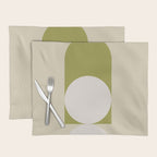 Contemporary Composition 05 - Golden Lime Placemat Gallery Image 1