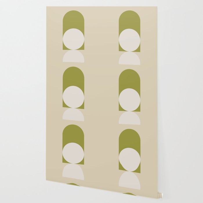Contemporary Composition 05 - Golden Lime Wallpaper Gallery Image 2
