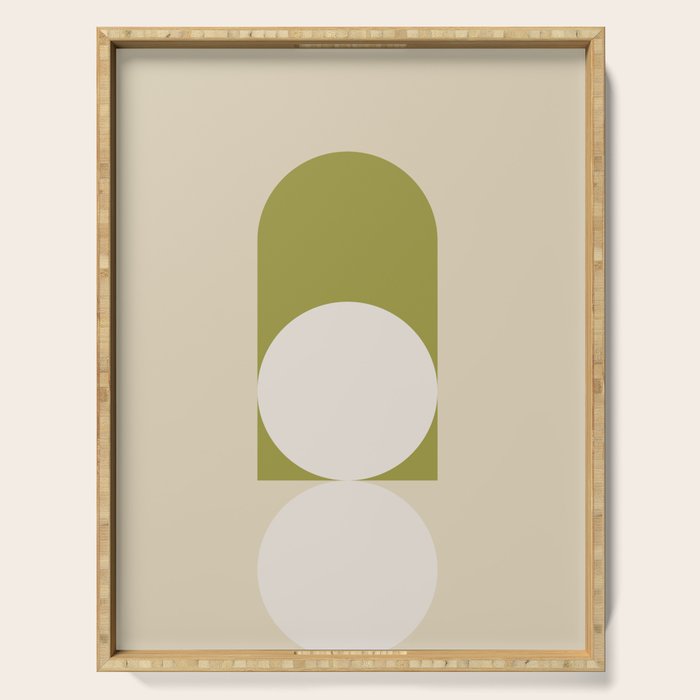 Contemporary Composition 05 - Golden Lime Serving Tray Gallery Image 1