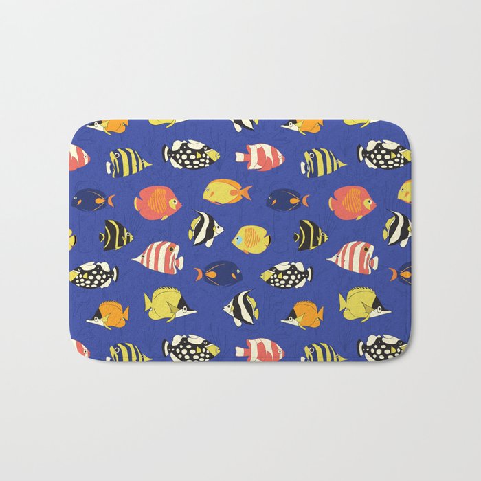 Exotic School Of Reef Fish Bath Mat Gallery Image 1