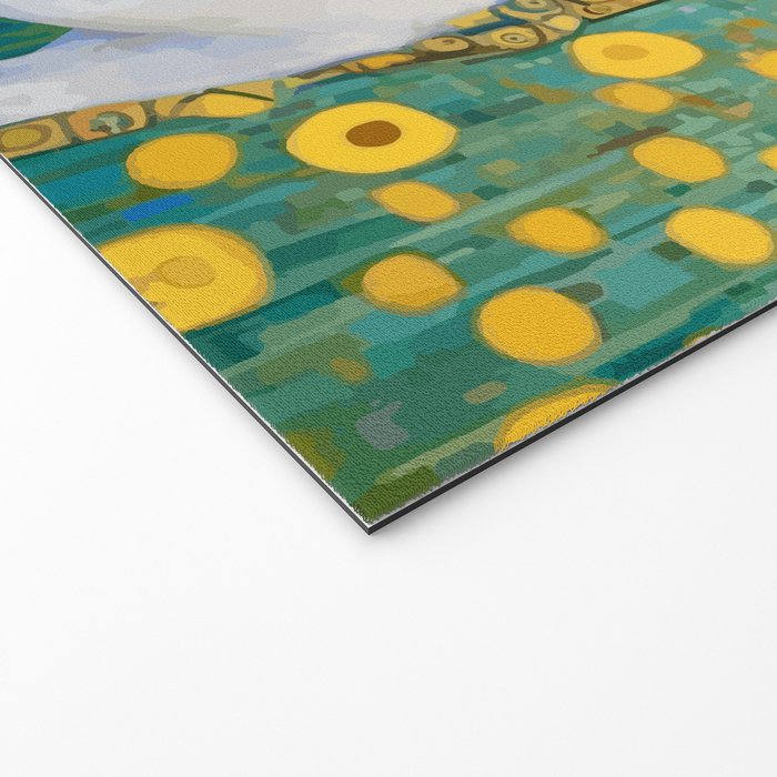 Klimt Dog in Flower Garden Landscape  Welcome Mat Gallery Image 2