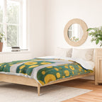 Klimt Dog in Flower Garden Landscape  Duvet Cover Gallery Image 2