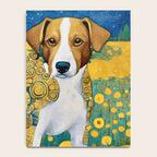 Klimt Dog in Flower Garden Landscape  Notebook Gallery Image 4