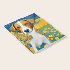 Klimt Dog in Flower Garden Landscape  Notebook Gallery Image 2