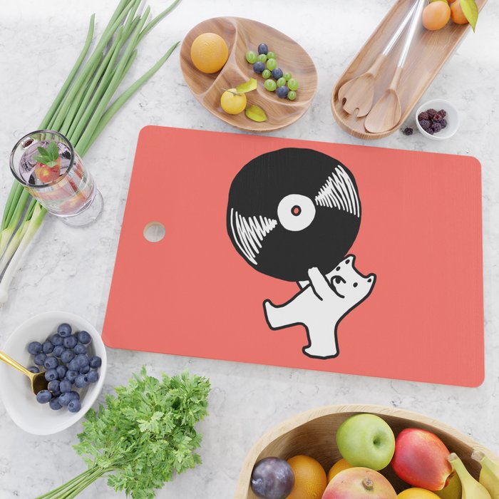 Record bear Cutting Board Gallery Image 2