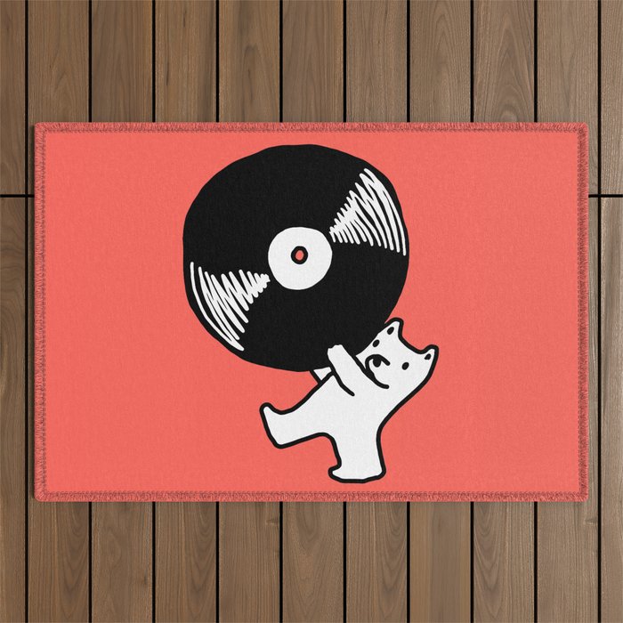 Record bear Outdoor Rug Gallery Image 1