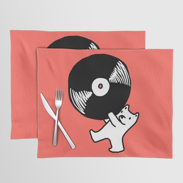 Record bear Placemat Gallery Image 1