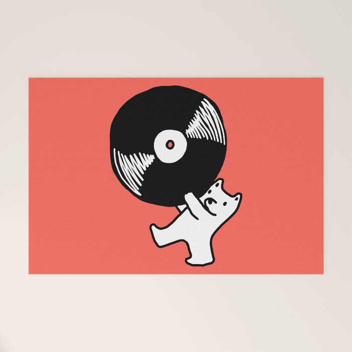 Record bear Welcome Mat Gallery Image 1