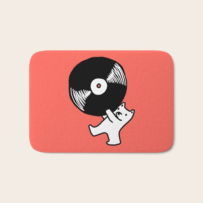Record bear Bath Mat Gallery Image 1