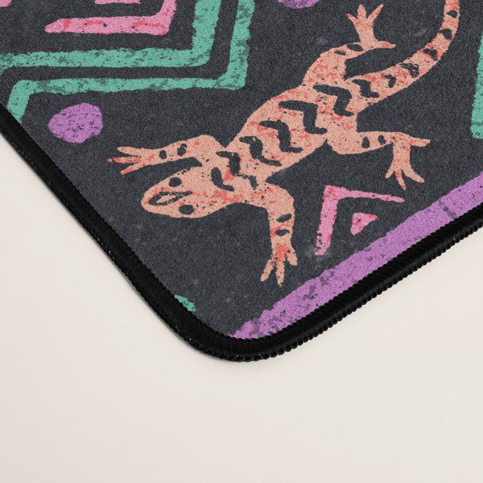 Mangatsika Mountain Stripe - Peach, Teal, Purple Desk Mat Gallery Image 4