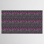 Mangatsika Mountain Stripe - Peach, Teal, Purple Tablecloth Gallery Image 2
