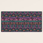 Mangatsika Mountain Stripe - Peach, Teal, Purple Desk Mat Gallery Image 3